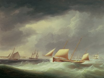 Sailing Ships Near Herne Bay by William Anderson